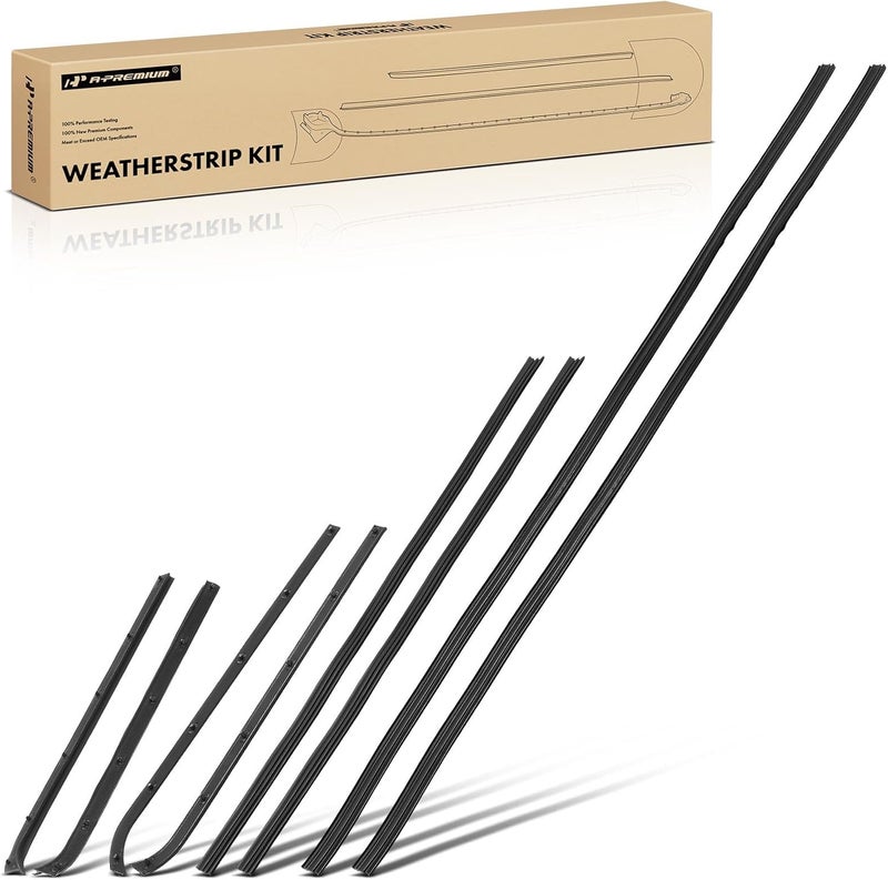 A-Premium 8PCS Weatherstrip Kit for Ford Models - Image 1