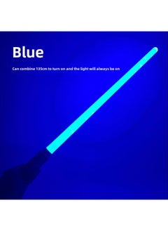 Laser Sword Retractable Lightsaber Two-in-one Seven-color Flash Stick Stall Export Special Logo-Color:18 Lights/Blue (Silent)-no Battery Pack