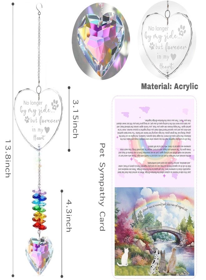 Andthen Dog Memorial Gifts for Loss of Dog, Dog Memorial Crystal Suncatcher with Rainbow Bridge Card - Image 3