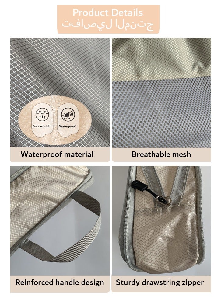 Thickened Material 4 Set Packing Cubes for Suitcases, Travel Luggage Organizer, Travel Packing Kit with Clothes Storage Bag, Shoes Bag,  Luggage Organizer Bags Set for Travel Accessories - Image 2