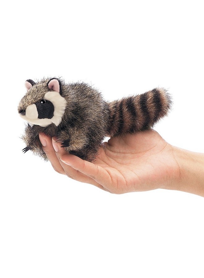 Folkmanis Mini Raccoon Finger Puppet, Gray, 1 EA - Image 1