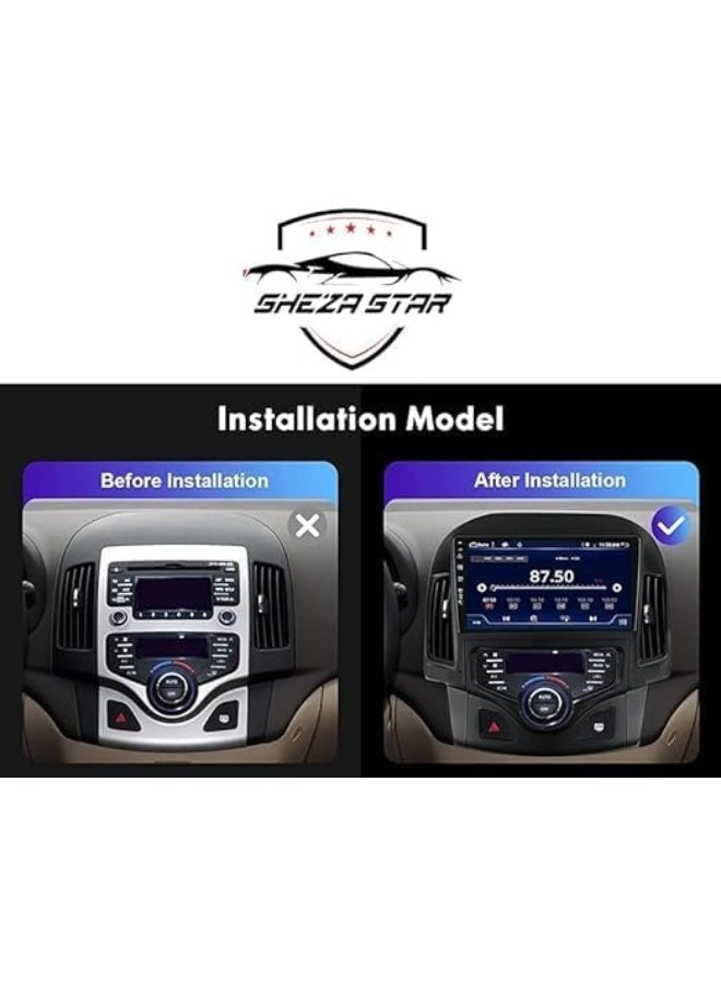 SHEZA STAR Android Car Stereo for Hyundai I30 2006-2011 2GB RAM 32GB ROM Support Carplay, M-Link Wi-Fi BT, Radio GPS, 9 Inch IPS Touch Screen with AHD Camera Included - Image 2