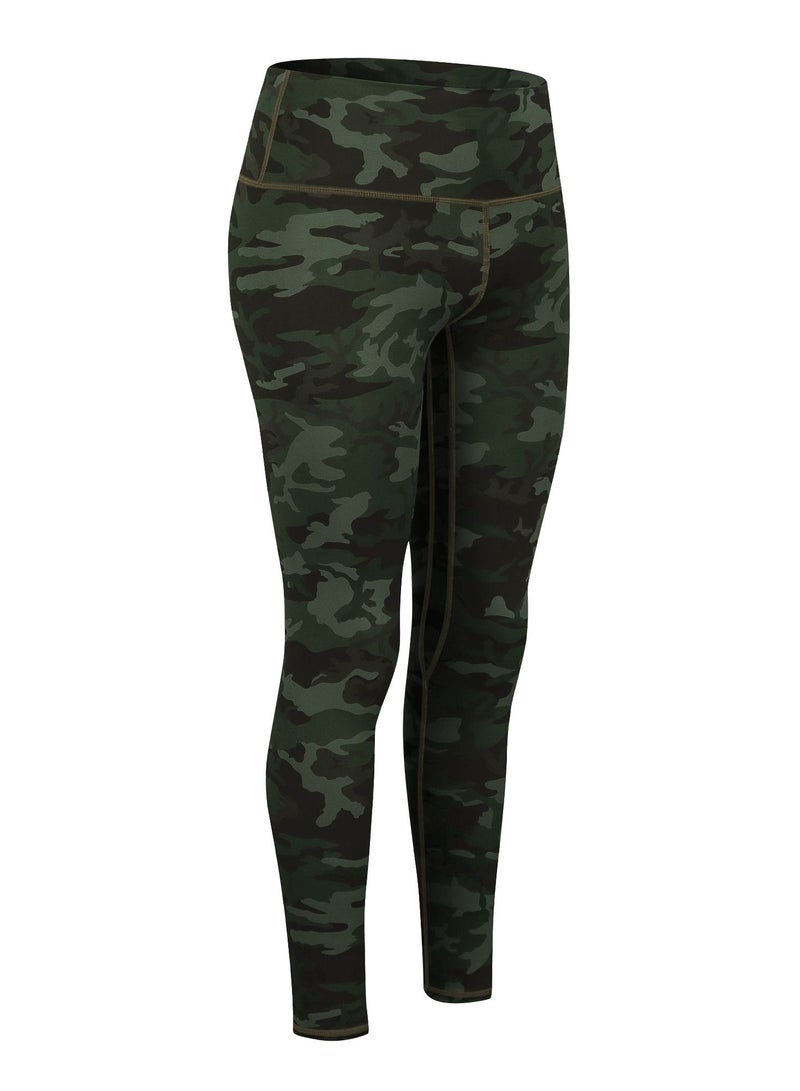 Women Quick Dry Breathable Elastic Trousers Army Green