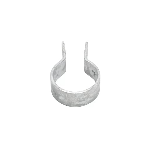 Ozark Fence Galvanized Steel Chain Link Brace Band Durable Steel Chain Link Fence Hardware RustResistant Easy Install Includes Required Bolt 20 158 - Image 1