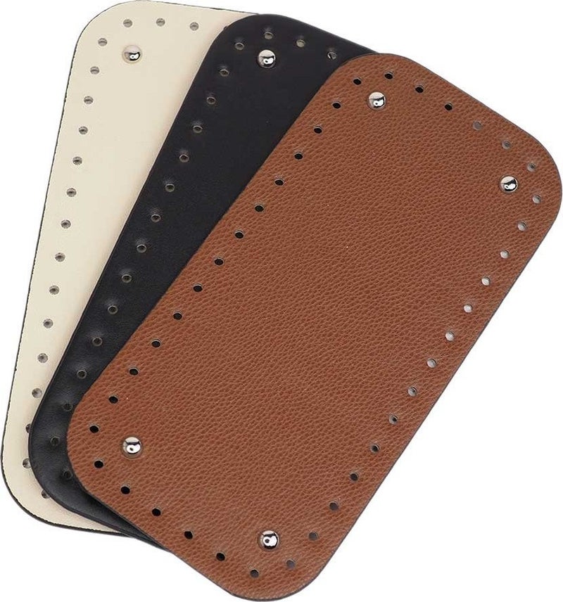 Ritzz Faux Leather Bag Base Rectangle Brown 25X12CM 