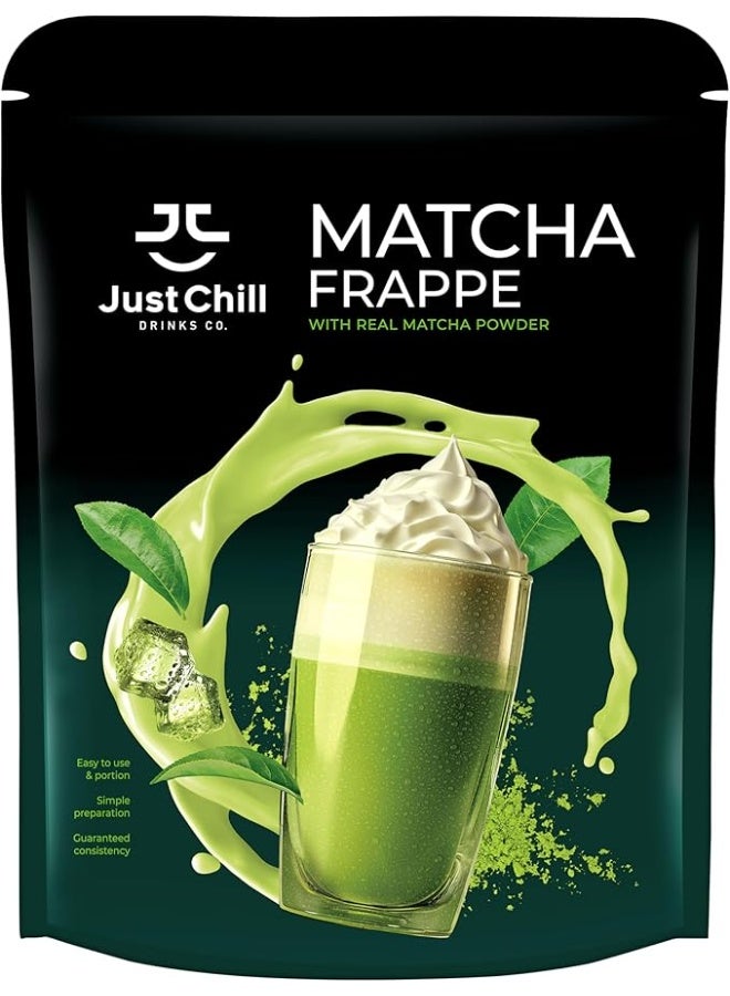 MATCHA Just Chill Drinks Co. Matcha Frappe Powder, 1 KG- Instant Frappe or Latte Crafted with real Matcha Green Tea Extract