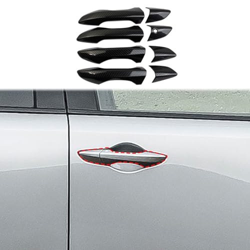 crosselec Carbon Fiber Door Handles Trim Cover Accessories for 20222025 Acura MDX Handle Cover - Image 1