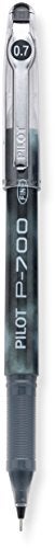 PILOT, Precise P-700 Gel Ink Rolling Ball Stick Pens, Marbled Barrel, Fine Point 0.7 mm, Black, Pack of 12 - Image 2