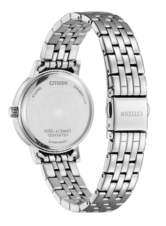 CITIZEN Women's Analog Round Shape Stainless Steel Wrist Watch EL3100-55X - 31 Mm - Image 3