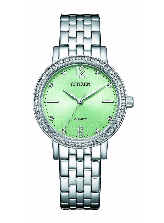 CITIZEN Women's Analog Round Shape Stainless Steel Wrist Watch EL3100-55X - 31 Mm - Image 1