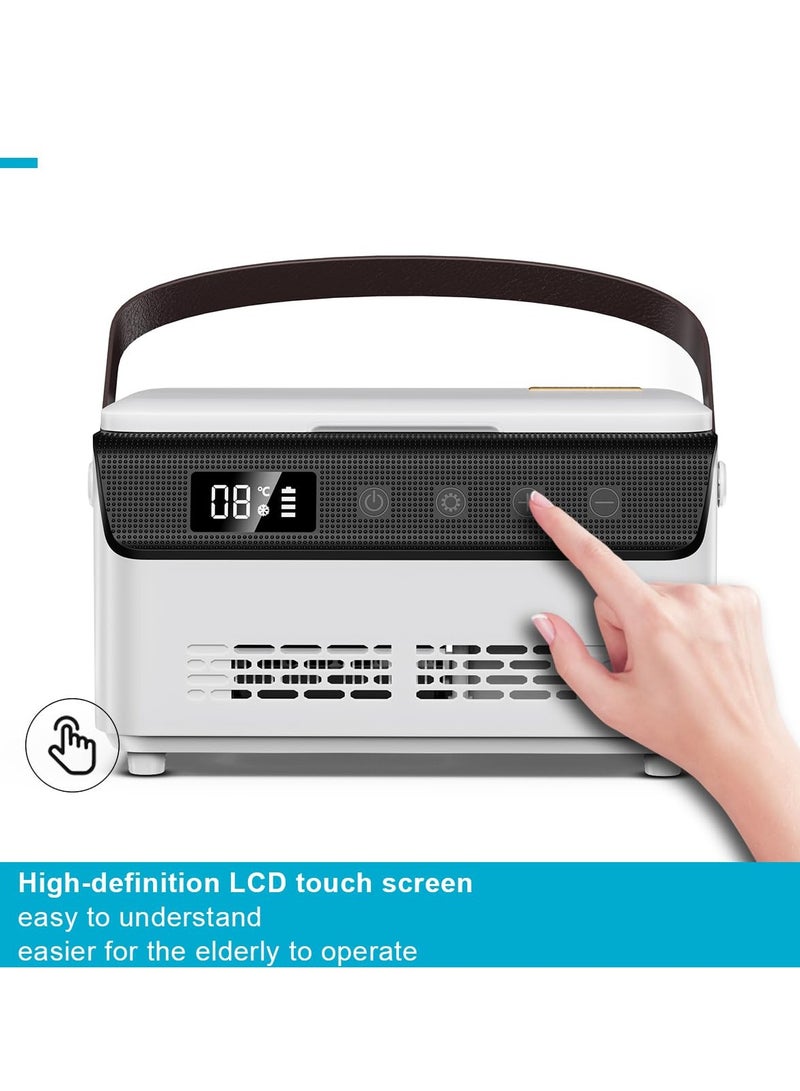 XiuWoo Insulin Cooler Travel Case Box, Portable medicine cooler box with LCD touch screen temperature display for home,travel,keep cooling at any time  - Image 2