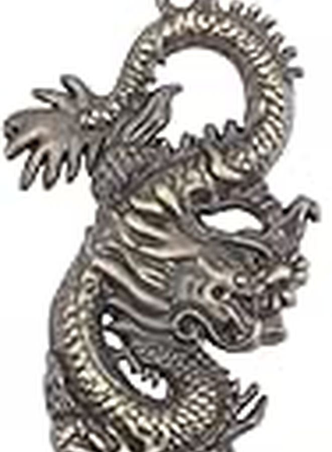 Dragon Shape Zinc Alloy Beer Bottle Opener Keychain For Men Car Keyring Pendant - Image 1