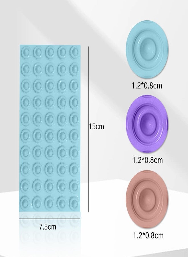 YAFIYGI 150Pcs Bump Dots for Visually Impaired Tactile Silicone Dots for Blind Elderly Vision Impairment Aids Adhesive Low Vision Products Capsules Braille Stickers Bump Dots (Pink, Blue, Purple) - Image 2