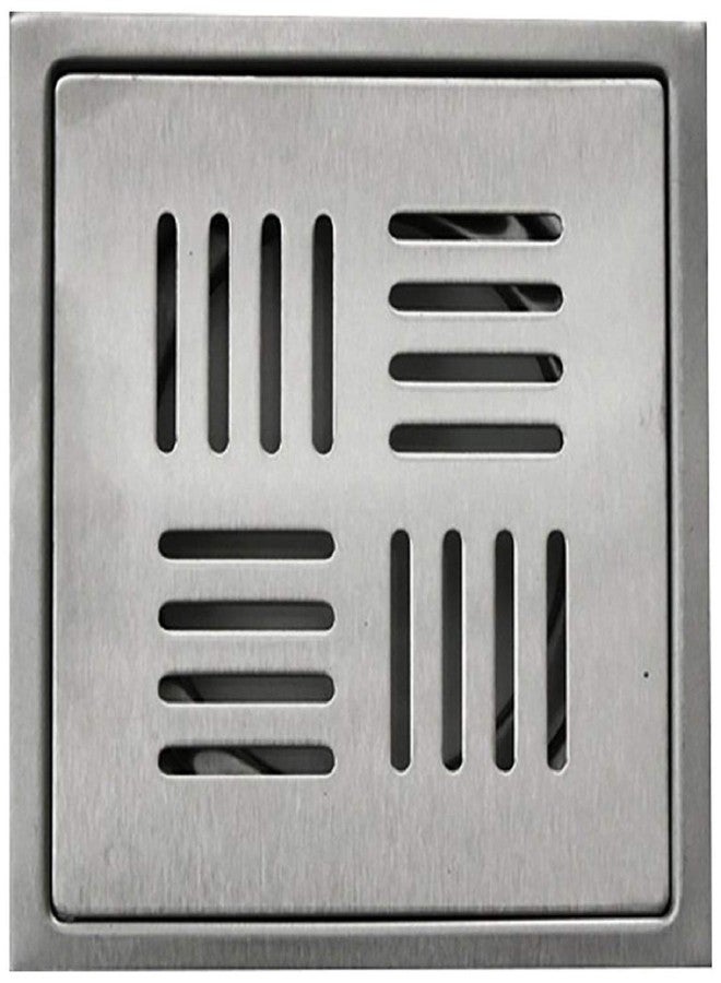 Kyoto Stainless Steel Grating Flora Trap Plain Drain Cover/Jali For Bathroom And Kitchen (5"X5"), ?13 Centimeters - Image 4