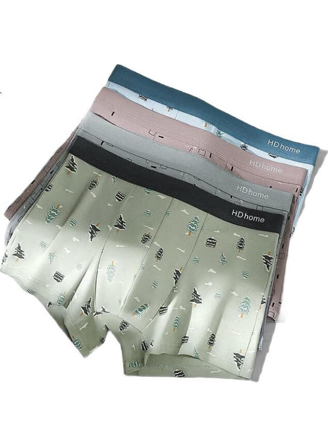 Hodo Cloud Sensation Cotton Men'S Antibacterial High Elastic Printed Men'S Underwear Set One 185/90A - Image 1