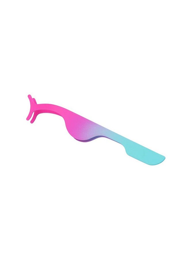 False Eyelashes Applicator Tool Eyelash Extension Tweezers Remover Clip Tweezers Nipper (Pink To Blue)