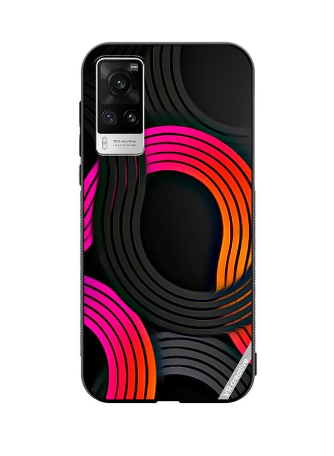 VR CREATIVE Protective Case Cover For Vivo X60 Pro Flower Design Multicolour - Image 1