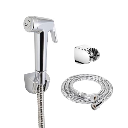 PARRYWARE UNO ABS Chrome Finish Health Faucet with Hose & Hook | Wall Mounted Bidet Spray | T9921A1 - Image 1