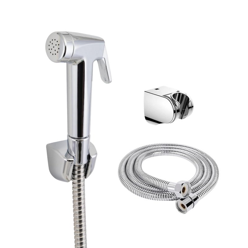 PARRYWARE UNO ABS Chrome Finish Health Faucet with Hose & Hook | Wall Mounted Bidet Spray | T9921A1 - Image 5