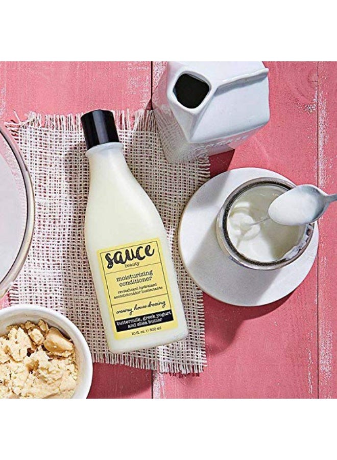 Sauce Beauty SAUCE BEAUTY Conditioner, Moisturizing Creamy House Dressing Hair Conditioner (10 Fl Oz) Curly Hair Frizz Control & Detangler with Shea Butter, Buttermilk & Greek Yogurt, Fine to Medium Hair - Image 2