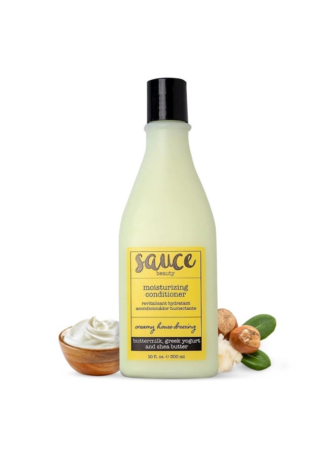 Sauce Beauty SAUCE BEAUTY Conditioner, Moisturizing Creamy House Dressing Hair Conditioner (10 Fl Oz) Curly Hair Frizz Control & Detangler with Shea Butter, Buttermilk & Greek Yogurt, Fine to Medium Hair - Image 3