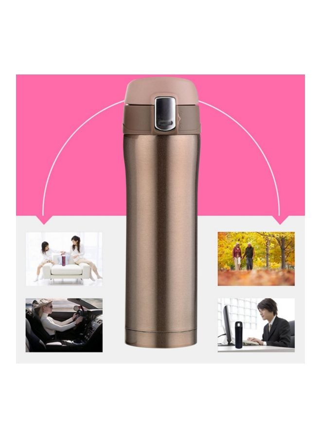 NIBEMINENT Thermal Insulated Vacuum Water Bottle Gold/Silver 24x8x8centimeter - Image 5