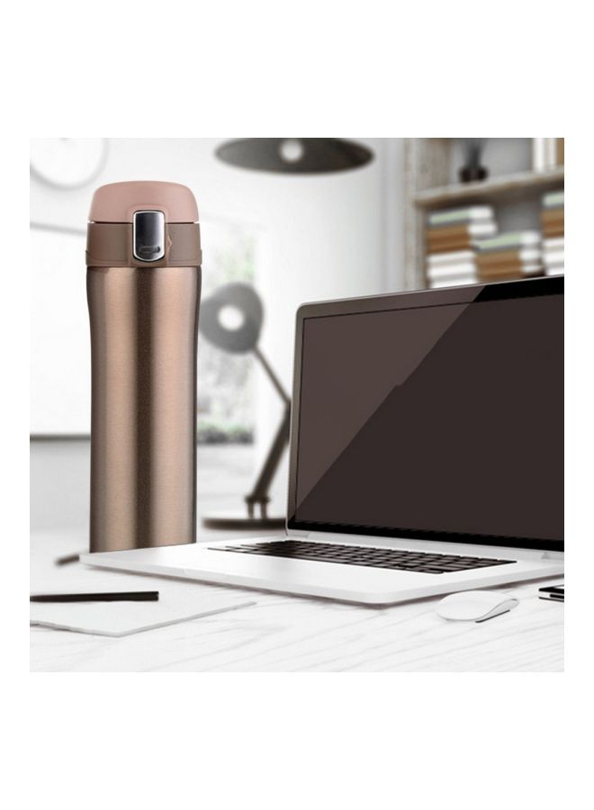 NIBEMINENT Thermal Insulated Vacuum Water Bottle Gold/Silver 24x8x8centimeter - Image 4