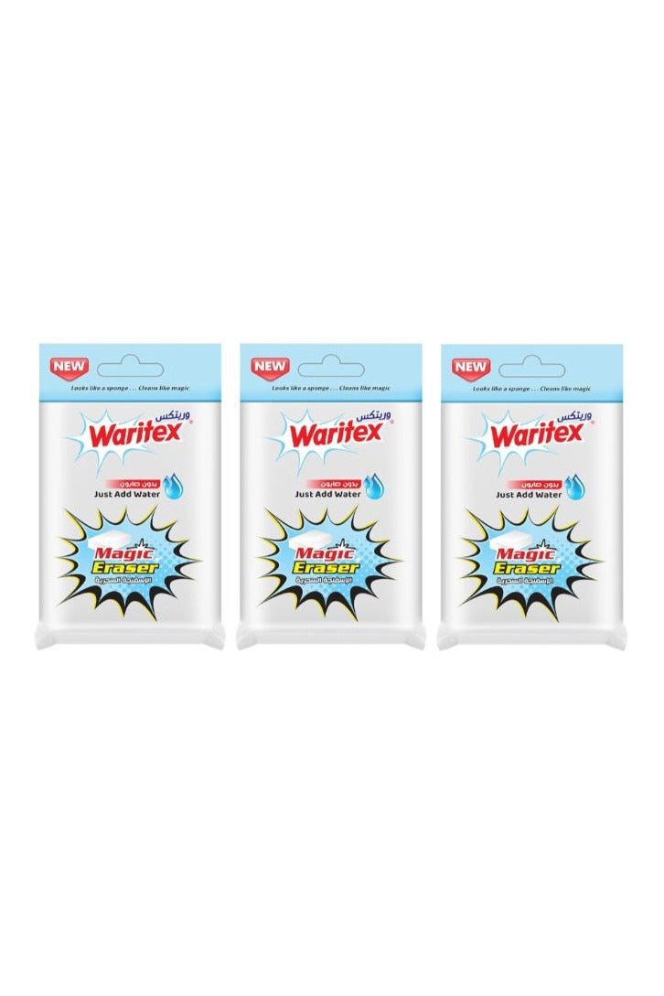 Waritex Multipurpose Magic Sponge - 3 Pieces for Walls and Smooth Surfaces. - Image 1
