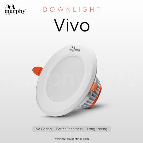 Murphy Polycarbonate 7-Watts Vivo Round LED Panel Conceal Down Light (Cool White, Pack Of 10)(Others) - Image 2