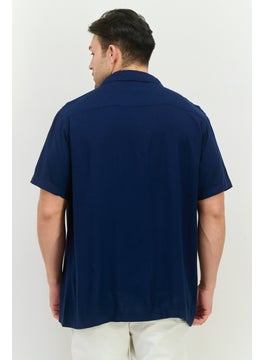 nickelodeon Men Regular Fit Short Sleeves Garfield Casual Shirt, Navy Combo  - Image 3