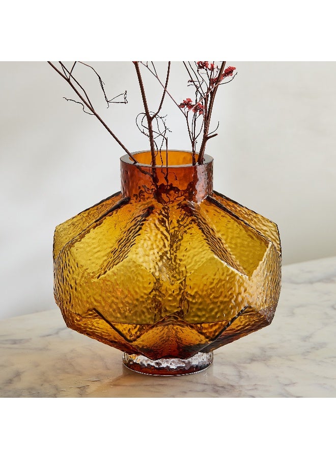 Home Box Pedro Decorative Heavy Glass Vase - 20x18 cm - Image 1