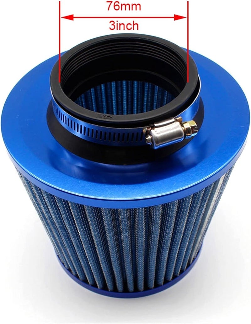 Wivplex Universal Air Filter - Blue 76MM - Image 2