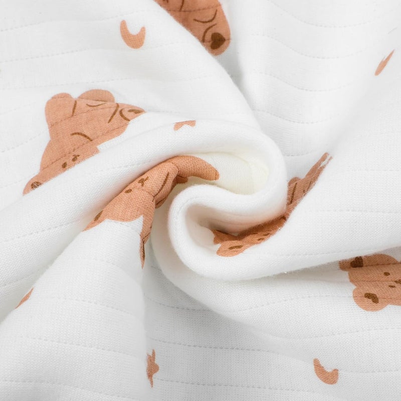 Organic Cotton Newborn Wrap Soft Breathable Receiving Blanket for Nursery and Sleep - Image 3