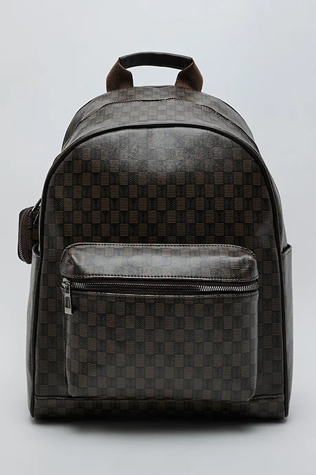 R&B Checked Dome Backpack