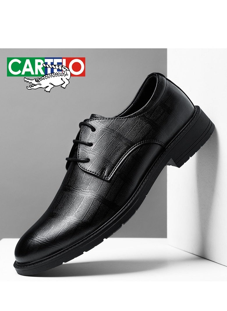 CARTELO Men's Leather Shoes, Business Casual Shoes  - Image 3
