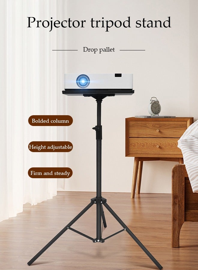 DUNISO Projector Stand Tripod multifunctional outdoor computer desk stand, portable DJ equipment stand, with tray, foldable, height adjustable from 90 to 170 centimeters Projector Stand for Outdoor Movies - Image 5