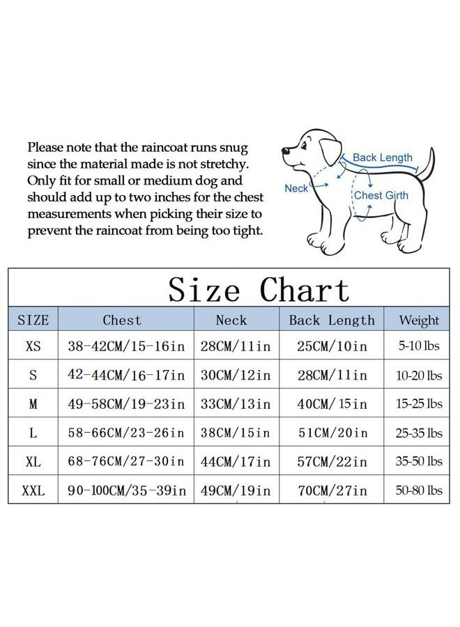 Morezi Dog Zip Up Dog Raincoat with Reflective, Rain/Water Resistant, Adjustable Drawstring, Removable Hood, Stylish Premium Dog Raincoats - Red - XS - Image 4