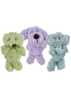 Multipet Aromadog Fleece Plush Dog Toy, 6" Calming Blend Of Essential Oils, Bear, Dog & Elephant (Pack Of 3) 