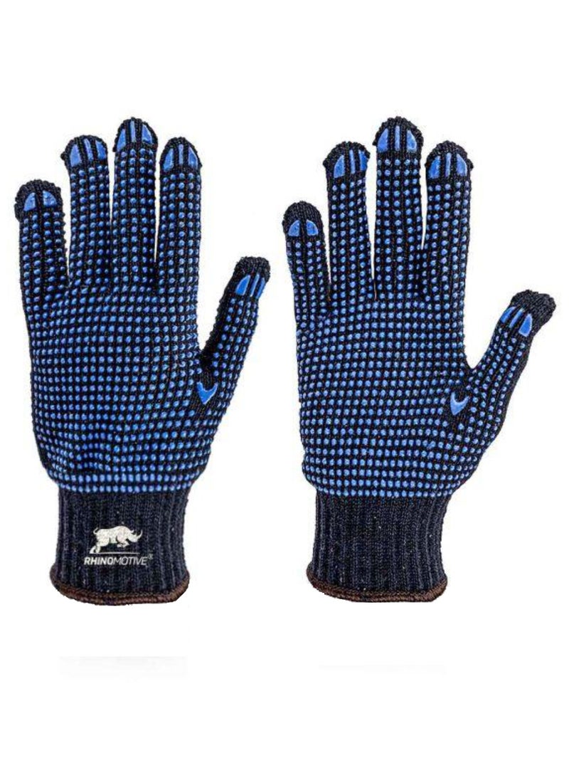 RHINOMOTIVE RHINOMOTIVE - Heavy duty double-sided rubber dots Safety Gloves Sze 9  - Image 1
