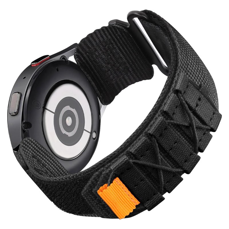 Bluejw Breathable Canvas Nylon Replacement Watch Strap for Samsung Galaxy Watch Active 2 / Gear S3 44mm 40mm and Huawei GT 2 / GT 3 Pro – Lightweight Comfortable Sports Band - Image 1