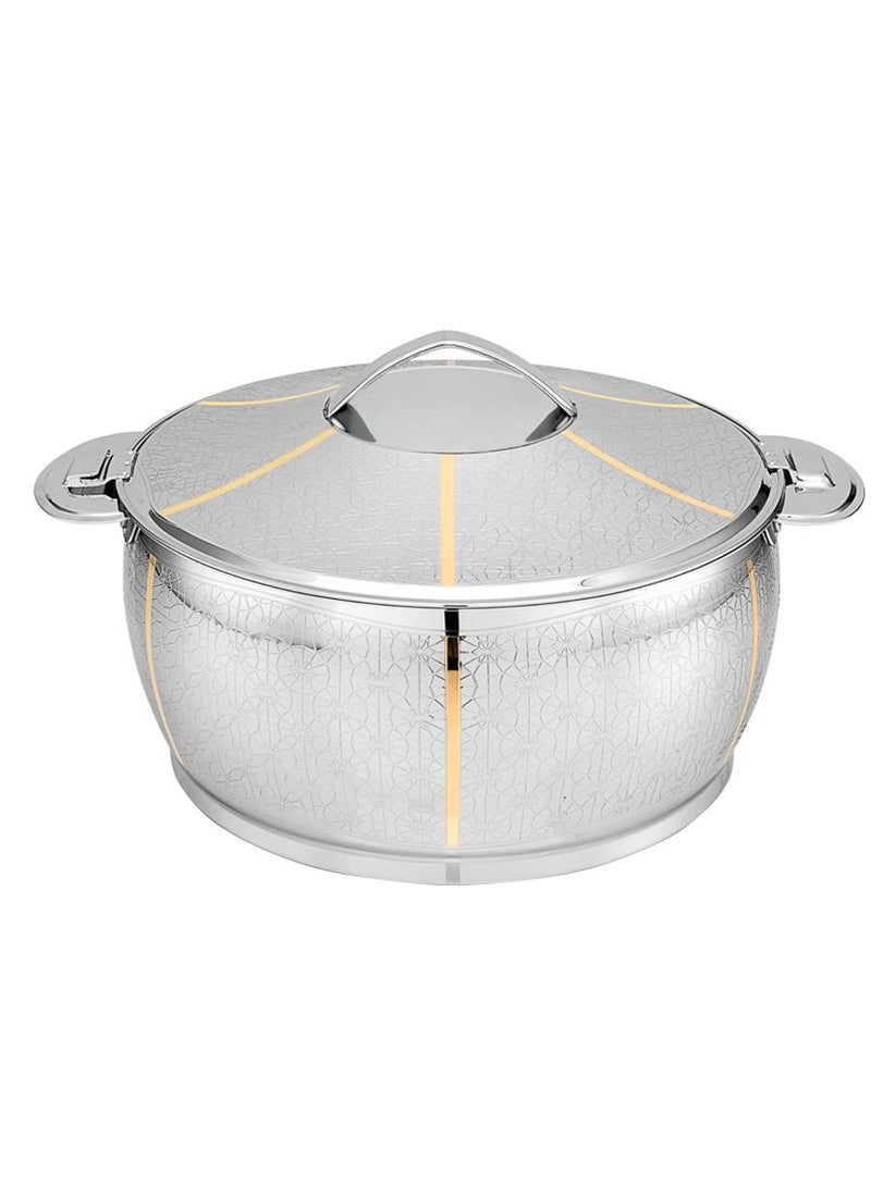 بوهارا حافظة طعام استانلس ستيل خط ذهبي غويط 3500 مل