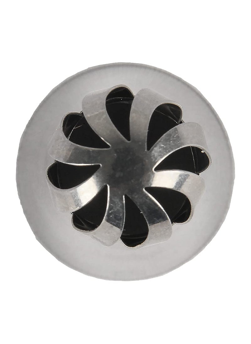 Fine Décor FineDecor Russian Piping Tip Round Ball Shape Cake Decoration Nozzle Cream Icing Piping Nozzle Tip Stainless Steel Nozzle Cream Puff Decor Pastry Icing Piping Tool 1 Piece E3  - Image 4