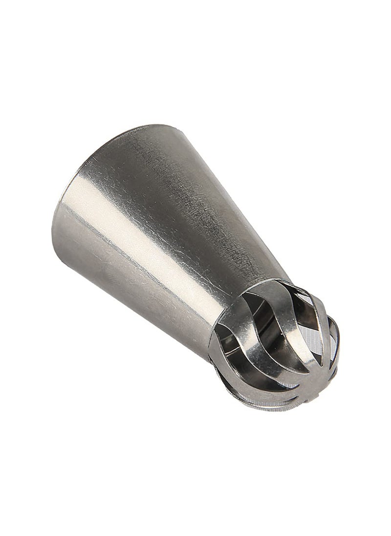 Fine Décor FineDecor Russian Piping Tip Round Ball Shape Cake Decoration Nozzle Cream Icing Piping Nozzle Tip Stainless Steel Nozzle Cream Puff Decor Pastry Icing Piping Tool 1 Piece E3  - Image 3