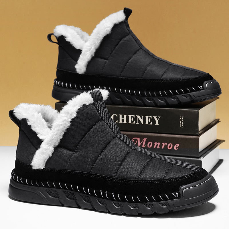 2025 Winter High-Top Cotton Shoes Men'S Large Size Plus Velvet High-Top Men'S Shoes Men'S Warm Northeast Snow Boots - Image 5