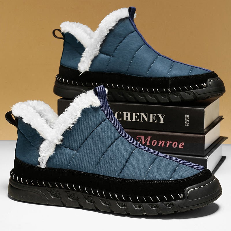 2025 Winter High-Top Cotton Shoes Men'S Large Size Plus Velvet High-Top Men'S Shoes Men'S Warm Northeast Snow Boots - Image 4