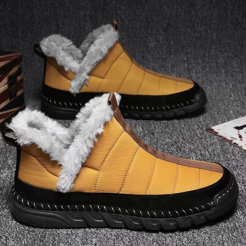 2025 Winter High-Top Cotton Shoes Men'S Large Size Plus Velvet High-Top Men'S Shoes Men'S Warm Northeast Snow Boots - Image 2