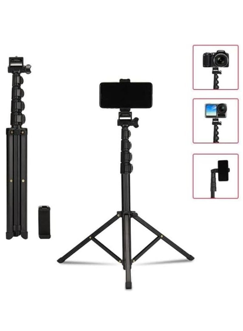Jmary Jmary MT39 61inch Aluminum Extendable Cell Phone Tripod Stand with Selfie Stick Tripod and Phone Clip - Image 4