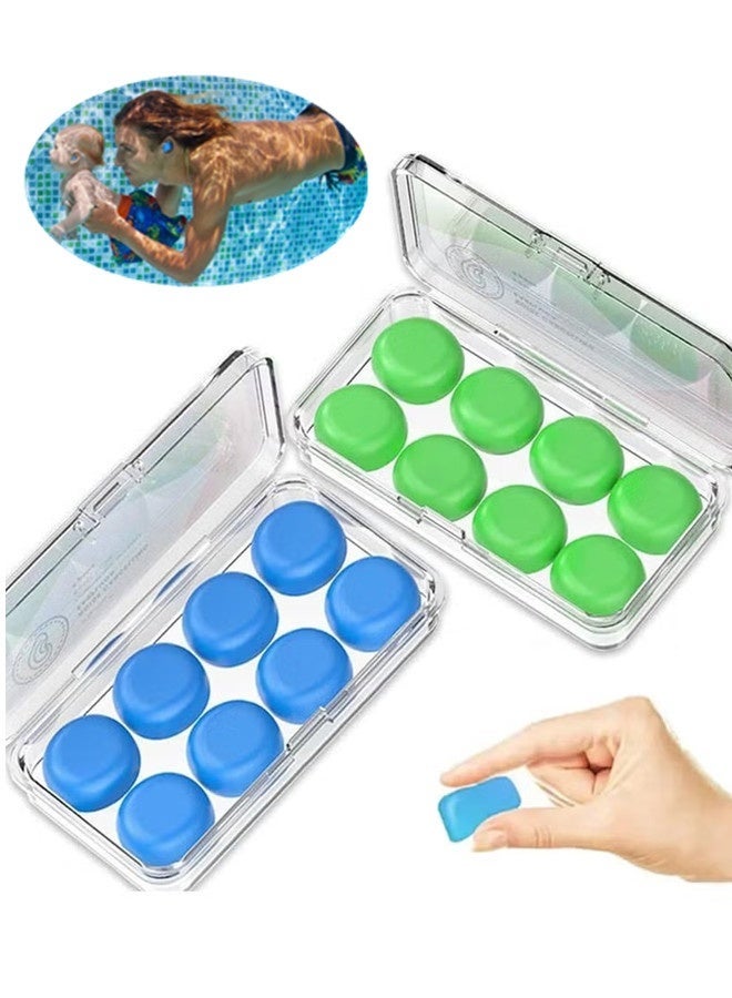 16 Pcs Silicone Earplugs, Reusable Waterproof And Soundproof, Suitable For Sleep, Study, Swimming, Airplane, And Concert Protective Covers - Image 2