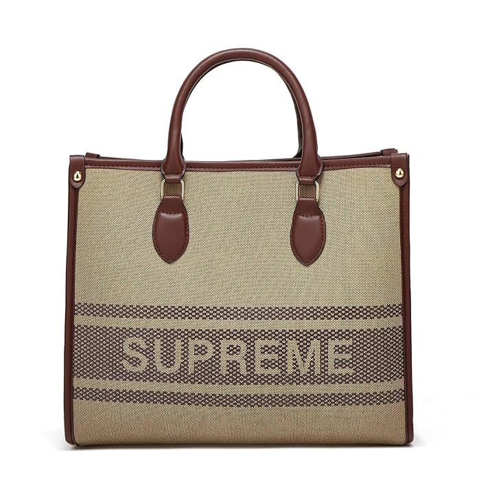 NOJTI Women’s Handbag Tote Bag Premium PU Leather Shoulder Bag with Top Handle & Detachable Strap – Stylish Large Capacity Purse for Office, Casual & Party Use (Supreme) - Image 1