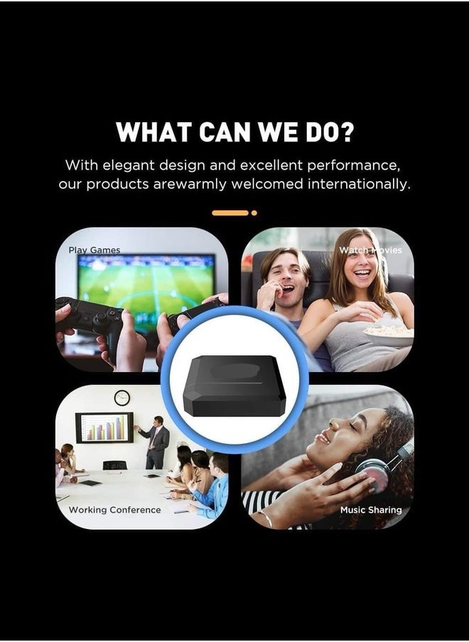 Generic - Android TV Box 13.0, T98max Set Top Box 2GB RAM 16GB ROM, H618 CPU Wifi6 2.4/5.8G/Ethernet 100M /BT 5.0/ USB 3.0/3D/8K/H.265 HDR10+ Smart TV Box - Image 1